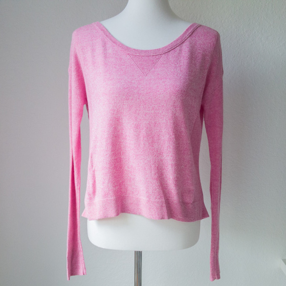 American Eagle Outfitters Sweaters - American Eagle Pink Scoop Neck Sweater S/P